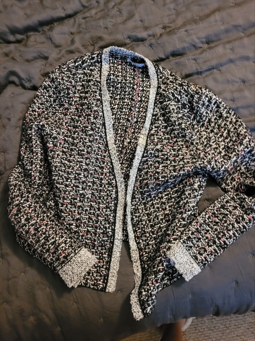 Mm Lafleur Tweed Blazer Sweater